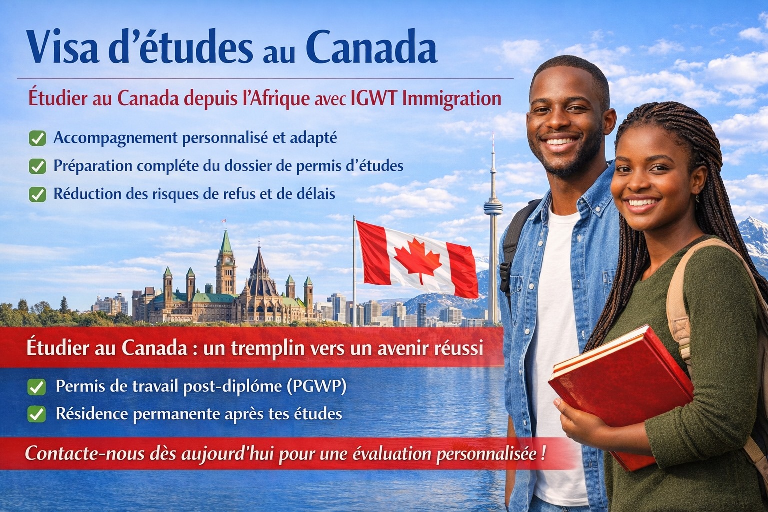 Visa (permis) d'études canadien